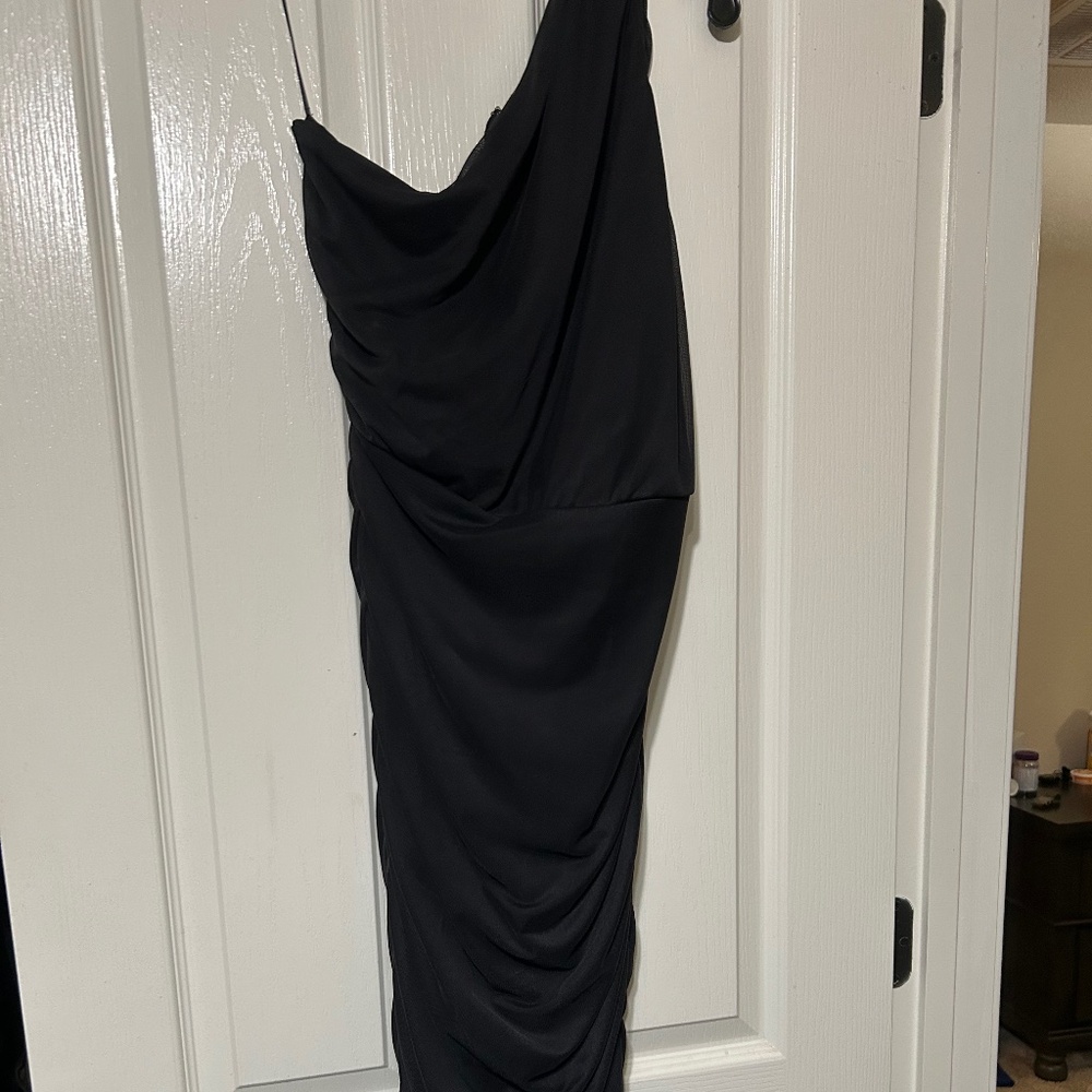 Black off the shoulder dress